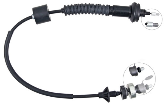 Tirette à câble, commande d'embrayage