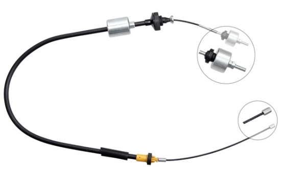 Tirette à câble, commande d'embrayage