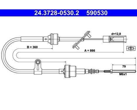 Tirette à câble, commande d'embrayage