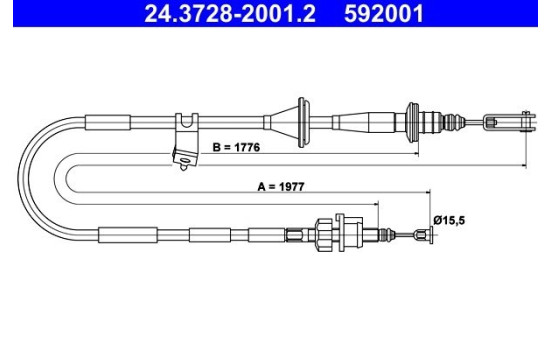 Tirette à câble, commande d'embrayage