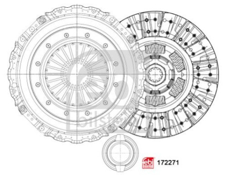 kit d'embrayage 172271 FEBI
