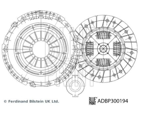 Kit d'embrayage ADBP300194 Blue Print