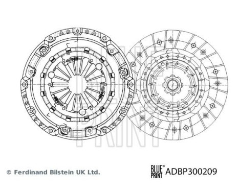Kit d'embrayage ADBP300209 Blue Print