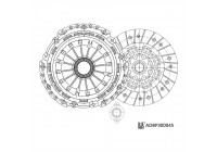 Kit d'embrayage ADBP300045 Blue Print