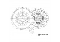 Kit d'embrayage ADBP300056 Blue Print