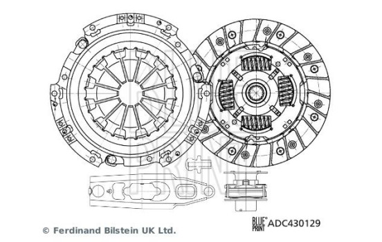 Kit d'embrayage ADC430129 Blue Print, Image 3