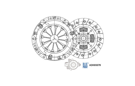 Kit d'embrayage ADK83076 Blue Print