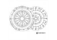 Kit d'embrayage SMARTFIT Solution Kit ADBP300071 Blue Print