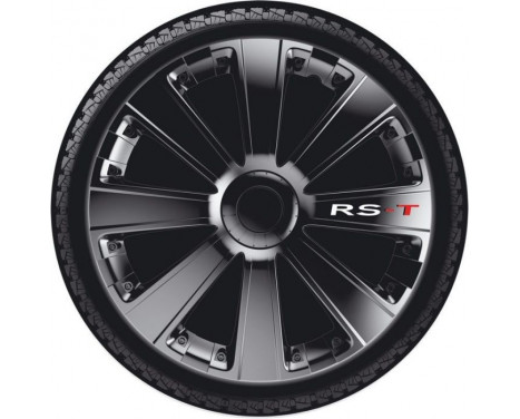 Enjoliveur de roue 4 pièces RS-T 15 pouces noir, Image 4