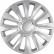 Enjoliveurs de roue Avalone Pro 15 pouces argent + anneau chromé