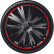Enjoliveurs Giga R 16 pouces noir/rouge, Vignette 2