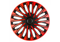 Enjoliveurs Soho 14 pouces noir/rouge