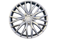 Ensemble de 4 enjoliveurs haut de gamme AutoStyle - Georgia 16 pouces - Argent