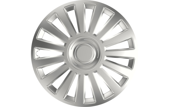 Ensemble de housses de roue argentées de luxe de 14 pouces