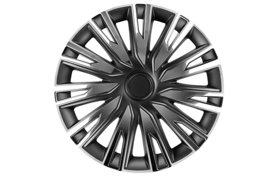 Jeu d'enjoliveurs 4 pièces Copra 14 pouces chrome/noir