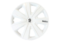 Jeu d'enjoliveurs Sparco 4 pièces Palermo 15 pouces blanc