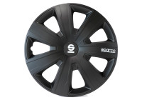 Jeu d'enjoliveurs Sparco 4 pièces Palermo 16 pouces noir