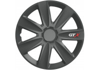 Jeu de enjoliveurs de 4 pièces GTX Carbon Graphite 14 pouces