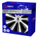 Jeu de enjoliveurs de roue Sparco 4 pièces Sicilia 15 pouces argent / noir / carbone, Vignette 3