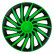 Enjoliveurs de roue Kendo 13 pouces, noir/vert