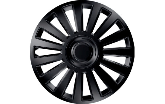 Ensemble de housses de roue noires de luxe de 13 pouces