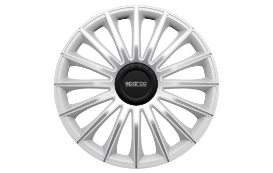 Jeu d'enjoliveurs Sparco 4 pièces Treviso 16 pouces argent
