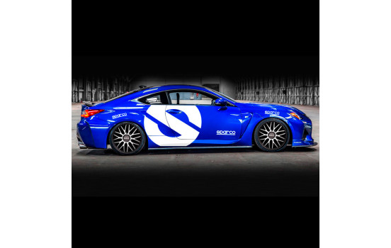 Jeu de 4 enjoliveurs Sparco Roma 13 pouces argent / noir, Image 2