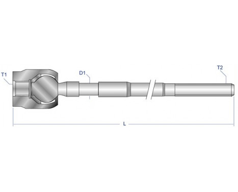 Rotule de direction intérieure, barre de connexion OP-AX-7768 Moog