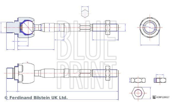 Boule axiale, tirant ADBP870094 Blue Print