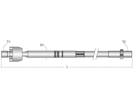 Rotule de direction intérieure, barre de connexion FD-AX-1537 Moog, Image 2