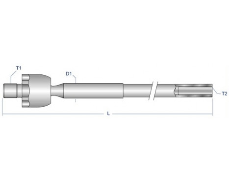 Rotule de direction intérieure, barre de connexion PE-AX-6906 Moog, Image 2