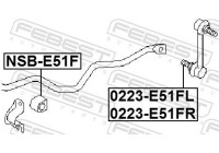 Entretoise/tige, stabilisateur
