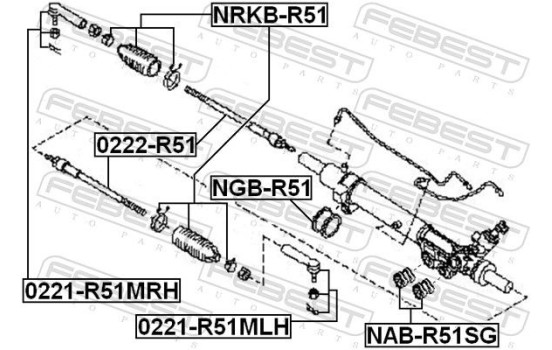 Suspension, crémaillière de direction, Image 2