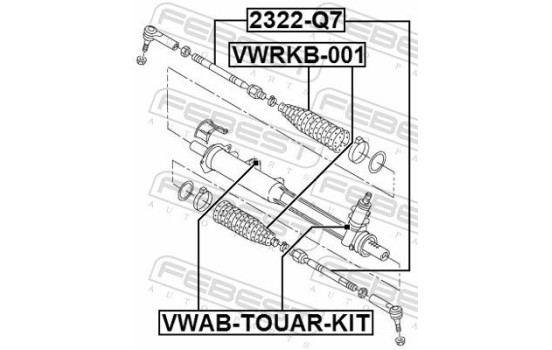 Suspension, crémaillière de direction, Image 2