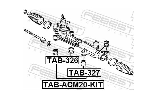 Suspension, crémaillière de direction, Image 2