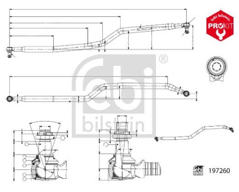Barre de direction 197260 FEBI