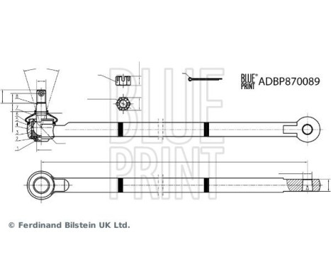 Barre de direction ADBP870089 Blue Print