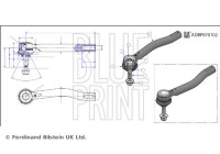 embout de biellette de direction ADBP870102 Blue Print
