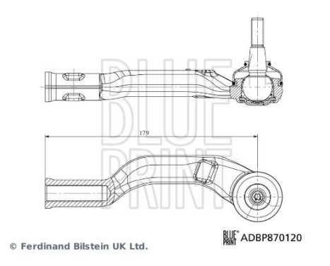 Embout de biellette de direction ADBP870120 Blue Print