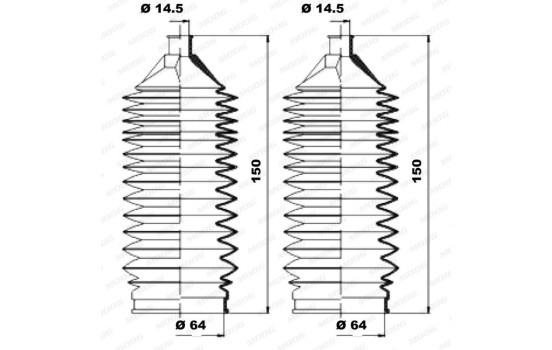 Jeu de joints-soufflets, direction, Image 3