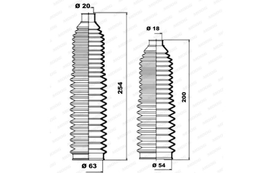 Jeu de joints-soufflets, direction, Image 3