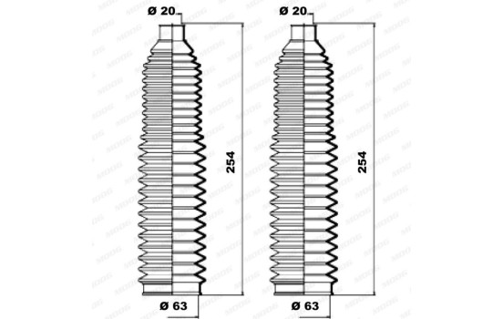 Jeu de joints-soufflets, direction, Image 3