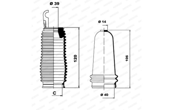 Jeu de joints-soufflets, direction, Image 3