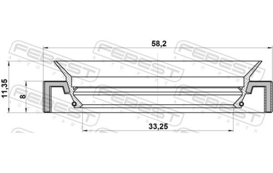 Bague d'étanchéité, arbre de transmission, Image 2
