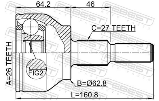 Jeu de joints, arbre de transmission, Image 2