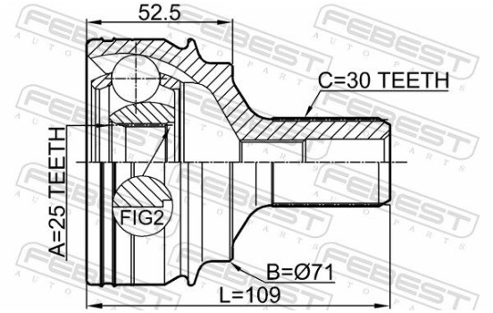 Jeu de joints, arbre de transmission, Image 2
