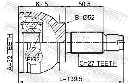 Jeu de joints, arbre de transmission, Image 2