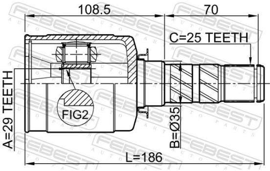 Jeu de joints, arbre de transmission, Image 2