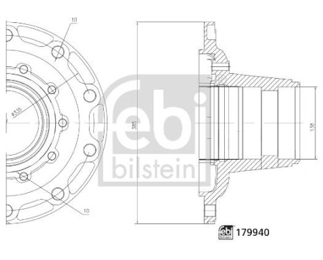 Moyeu de roue 179940 FEBI