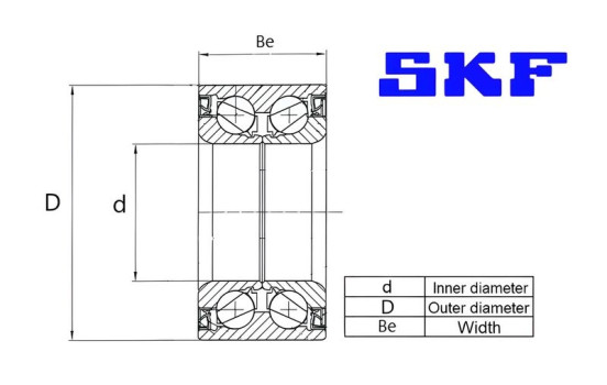 Roulement de roue VKBA 7114 SKF, Image 4